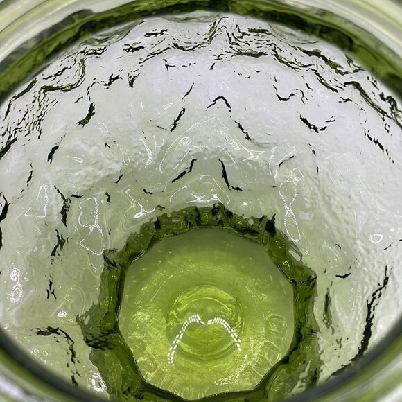 Vintage 1970’s E.O. Brody Co. Green Glass Candy Dish - Picture 10 of 11